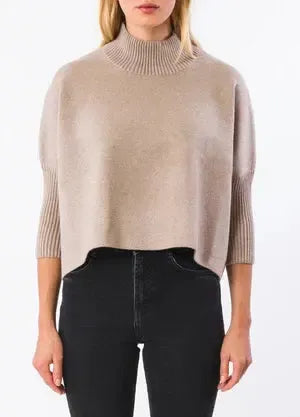Kerisma Aja Sweater- Lt. Taupe-Hand In Pocket