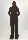 Bobi  Funnel Neck Henley - Umber