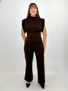 Astrid Jade S/S Sweater - Brown