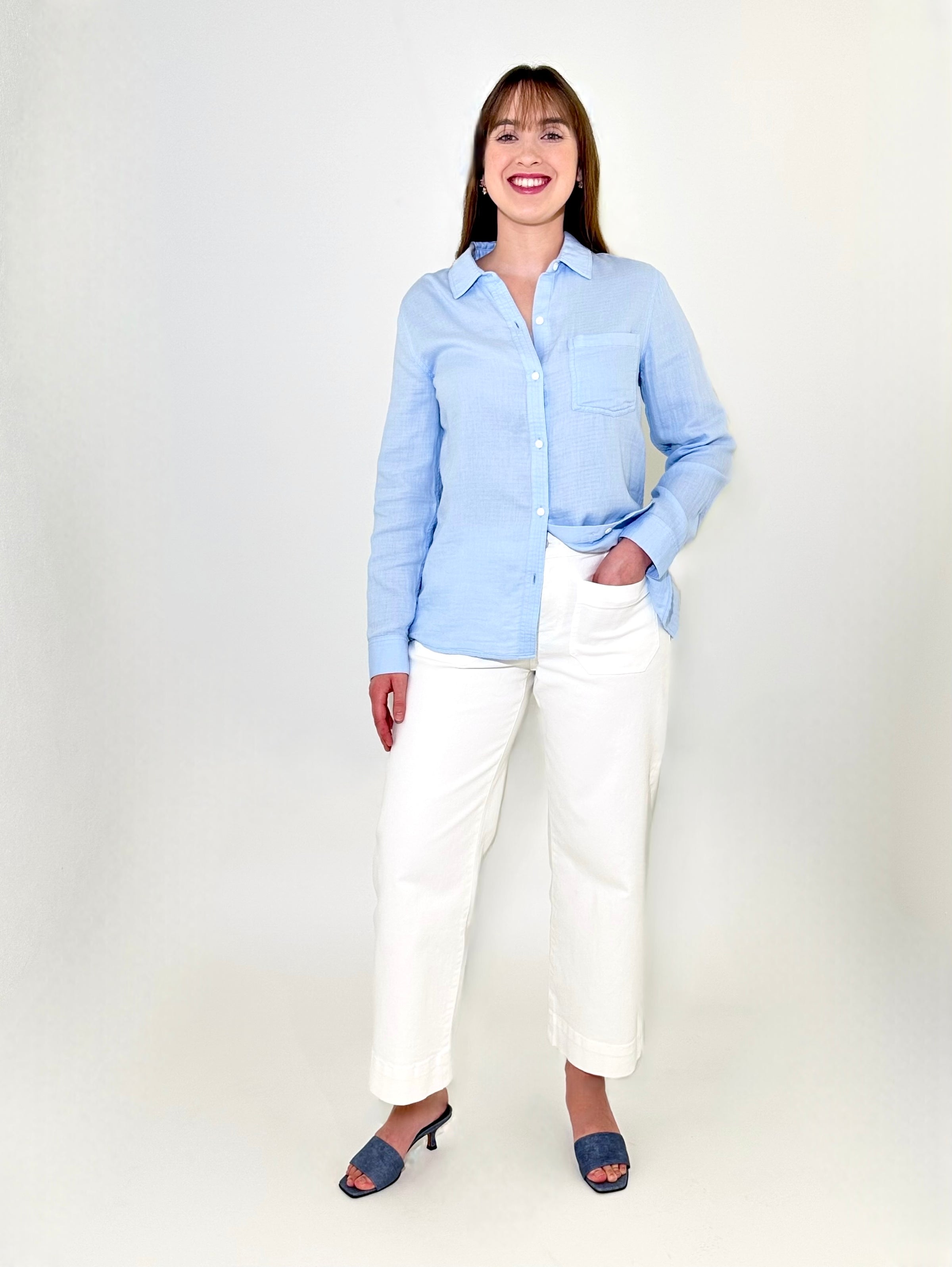 Rails Freeman Top - Bluebell-Hand In Pocket