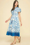 Leilani Midi Dress - Blue-Hand In Pocket