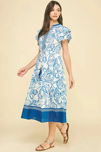 Leilani Midi Dress - Blue-Hand In Pocket