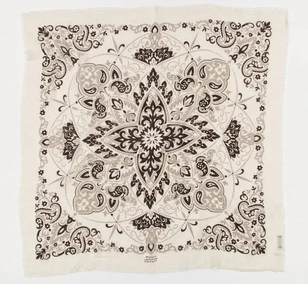 Colette Scarf Bandana - Ecru Black Grey-Hand In Pocket
