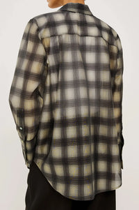 Rails Bishop Shirt - Onyx Taupe-Hand In Pocket