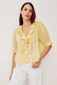 Rails Bloom Shirt - Sunshine-Hand In Pocket