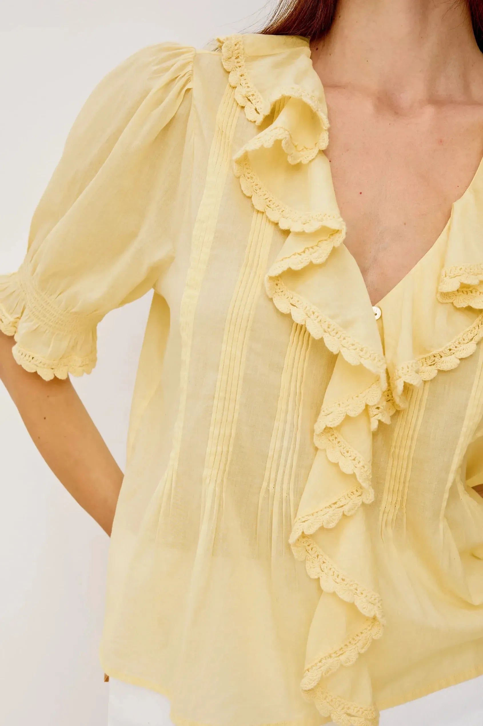 Rails Bloom Shirt - Sunshine-Hand In Pocket