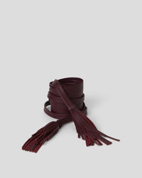 B-Low The Belt Aaliyah Leather Wrap - Cabernet-Hand In Pocket