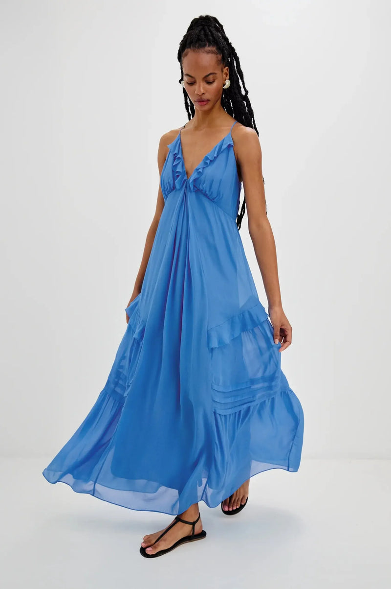 Rails Boa Dress- French Blue-Hand In Pocket