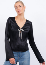 Central Park West Illana Bell Sleeve Top-***FINAL SALE***-Hand In Pocket