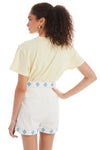 Allison Brooklyn Tee- Butter-Hand In Pocket