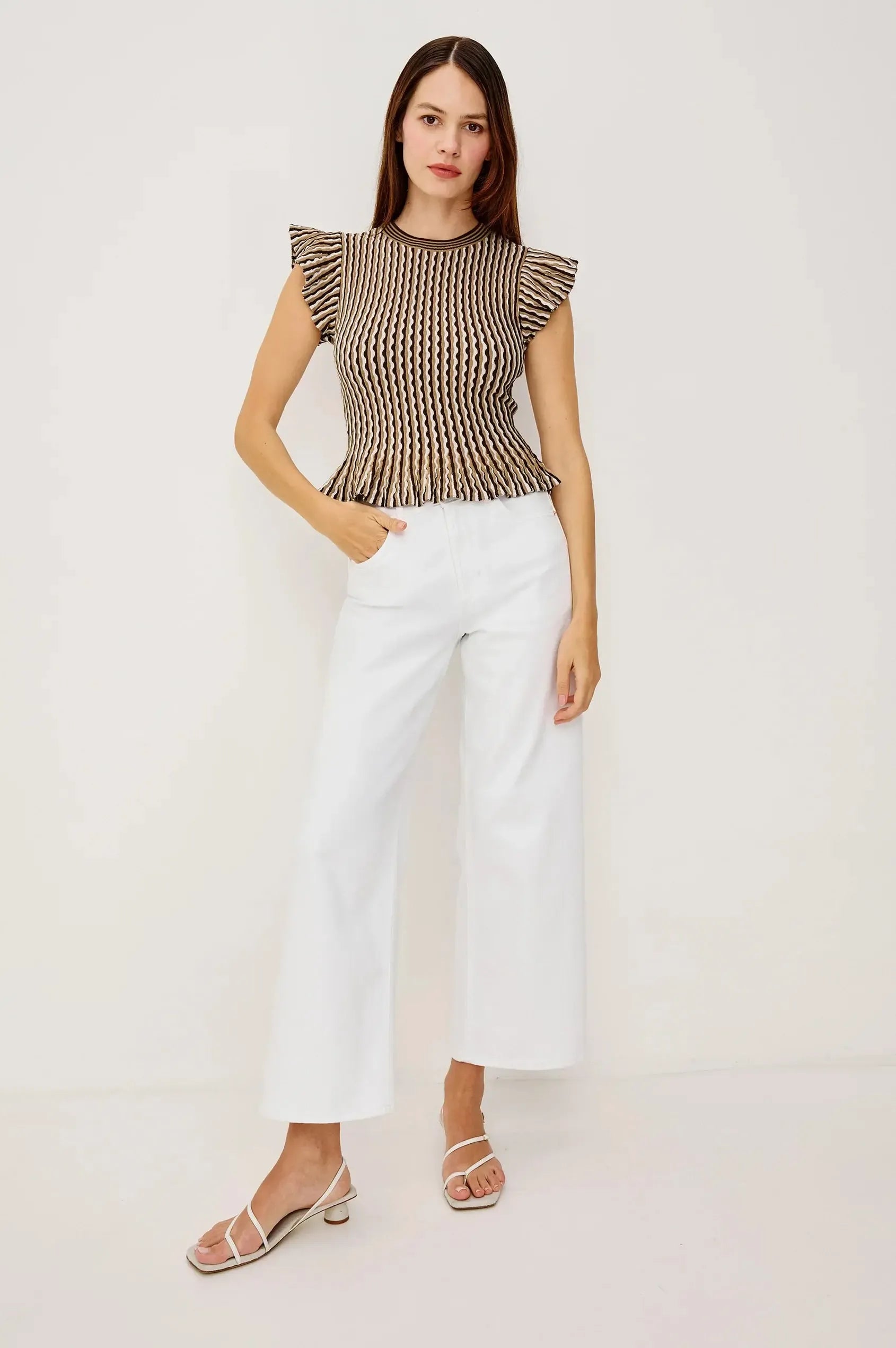 Rails Bryn Top - Brown Stripe-Hand In Pocket