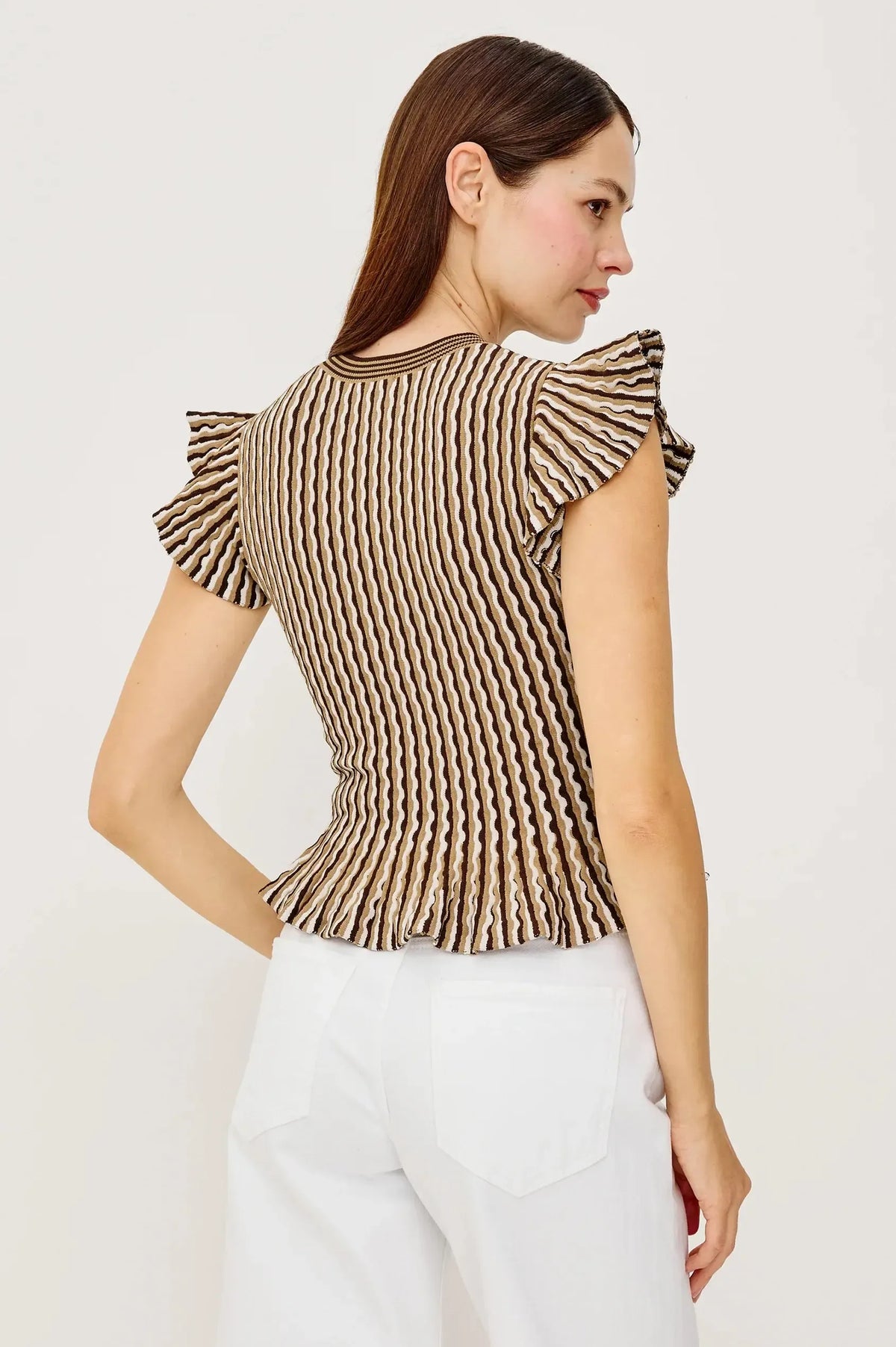 Rails Bryn Top - Brown Stripe-Hand In Pocket