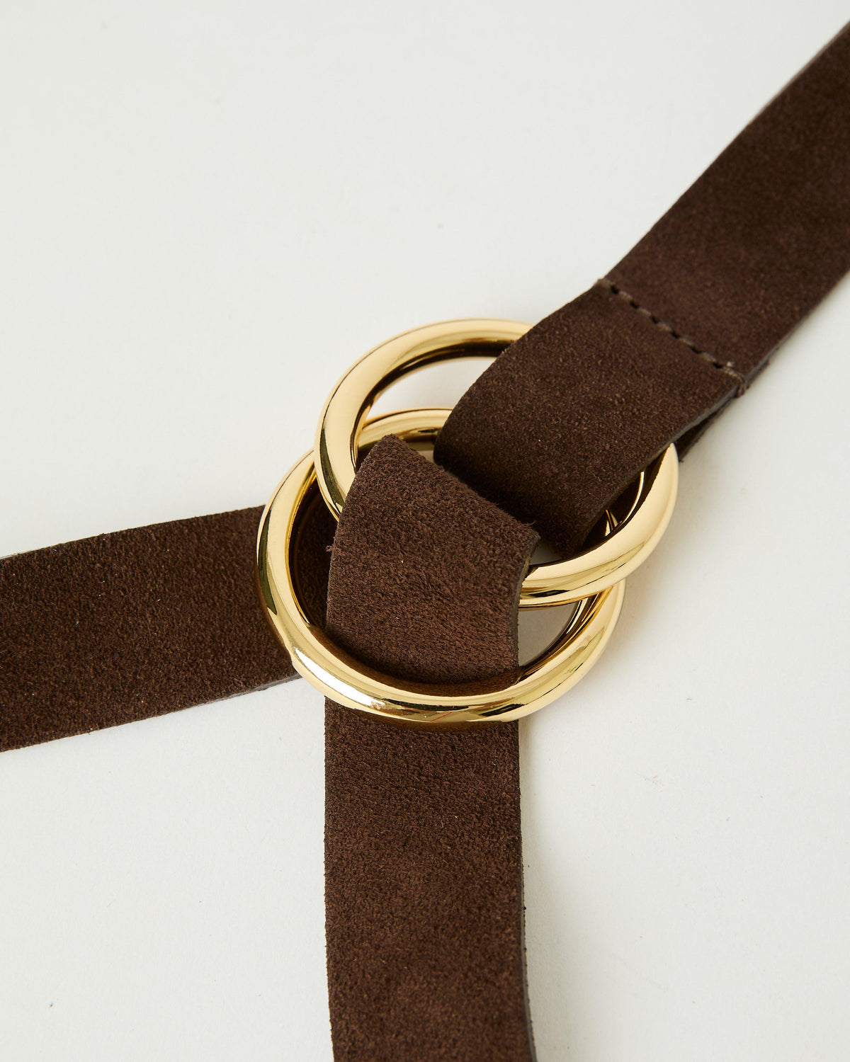 B-Low Tumblet Suede Belt-Chocolate-Hand In Pocket