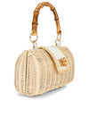BTB Mason Bamboo Clutch- Natural