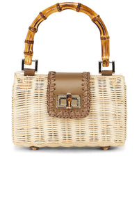 BTB Brandi Clutch - Natural/Chocolate
