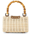 BTB Brandi Clutch - Natural/Chocolate