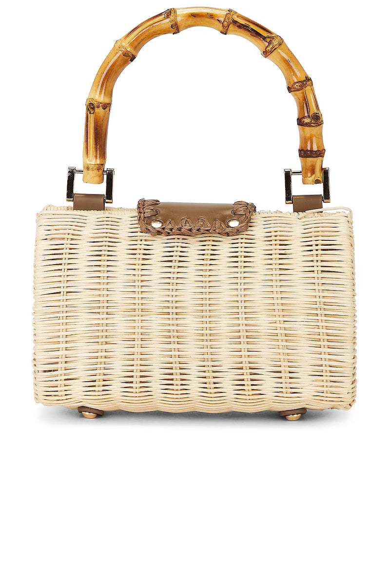 BTB Brandi Clutch - Natural/Chocolate