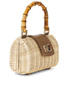 BTB Brandi Clutch - Natural/Chocolate