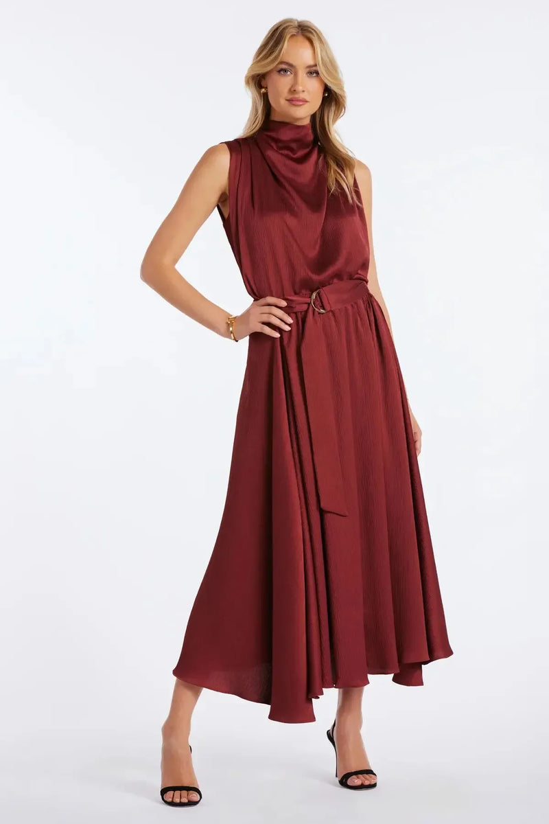 Bishop + Young Micro Plisse Skirt- Sienna-Hand In Pocket
