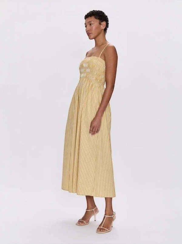 Pistola Bianca Dress - Beach Sand-Hand In Pocket