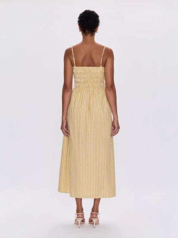 Pistola Bianca Dress - Beach Sand-Hand In Pocket