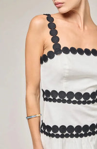 BTB Ciara Dress - Ivory/Black-Hand In Pocket