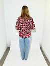 THML Lucia V Neck Blouse - BG-Hand In Pocket