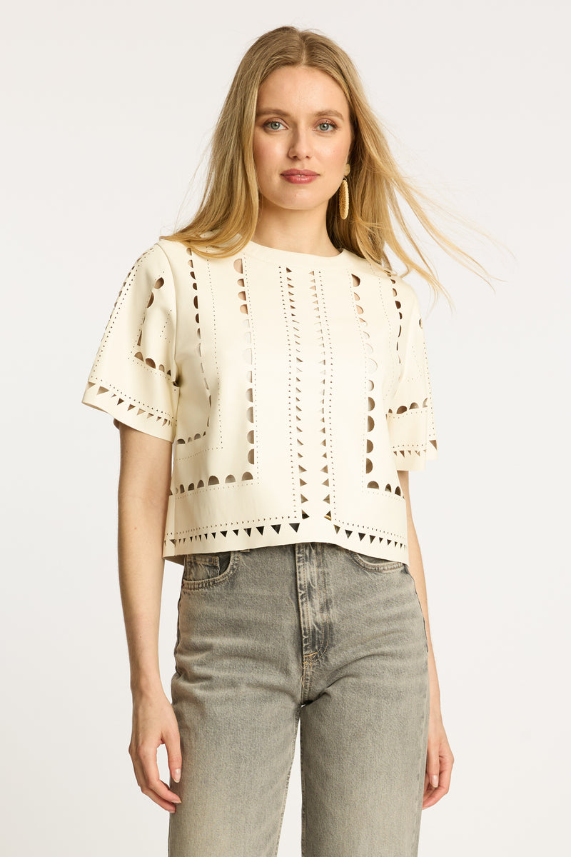 Caballero Anisa Faux Leather Top-Hand In Pocket