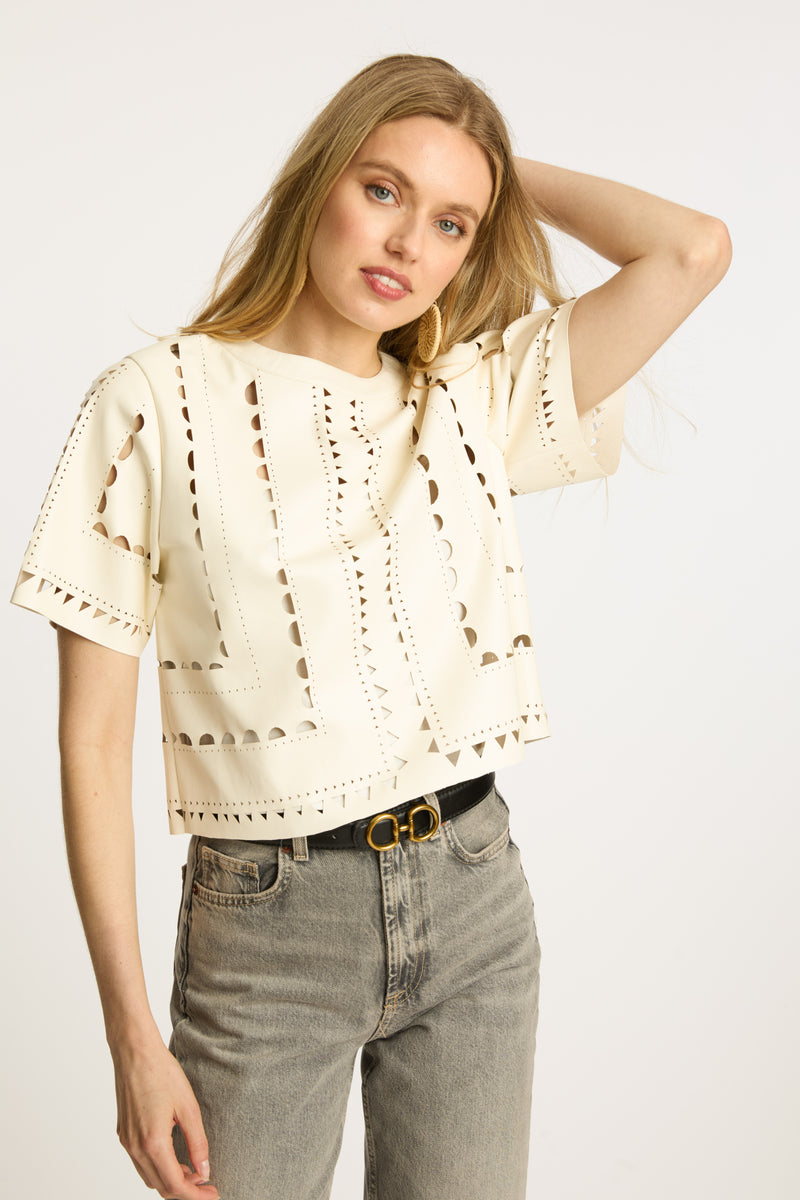 Caballero Anisa Faux Leather Top-Hand In Pocket