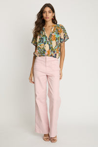 Caballero Zola Top - Baroque Pineapple-Hand In Pocket