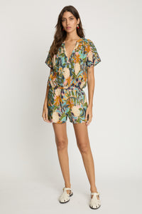 Caballero Azra Short - Baroque Pineapple-Hand In Pocket