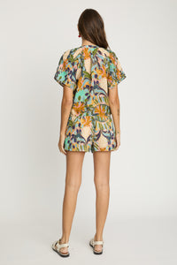 Caballero Zola Top - Baroque Pineapple-Hand In Pocket