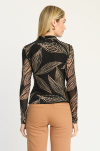 Caballero Marta Top - Star Dust Leaf-Hand In Pocket