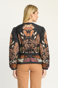 Caballero Ember Reversible Jacket - Crouching Cheetah Black-Hand In Pocket