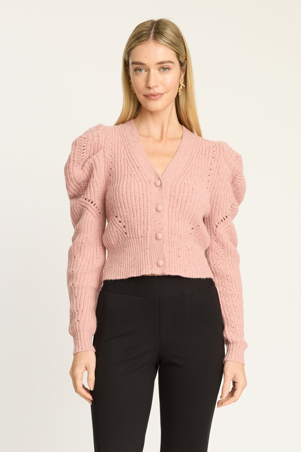 Caballero Audra Sweater - Blush-Hand In Pocket