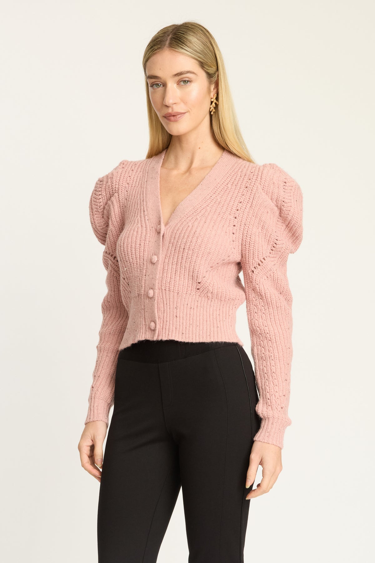 Caballero Audra Sweater - Blush-Hand In Pocket