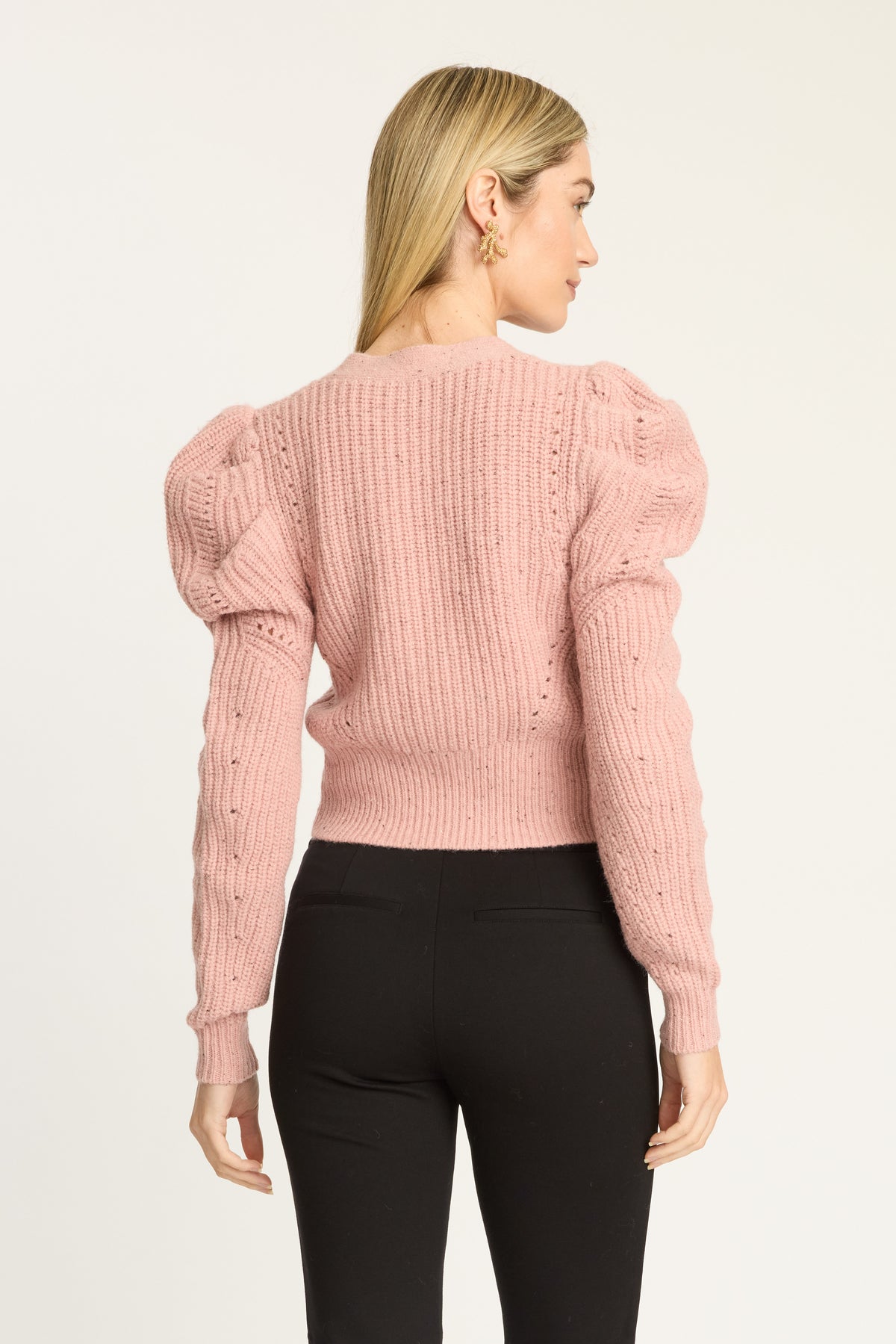 Caballero Audra Sweater - Blush-Hand In Pocket