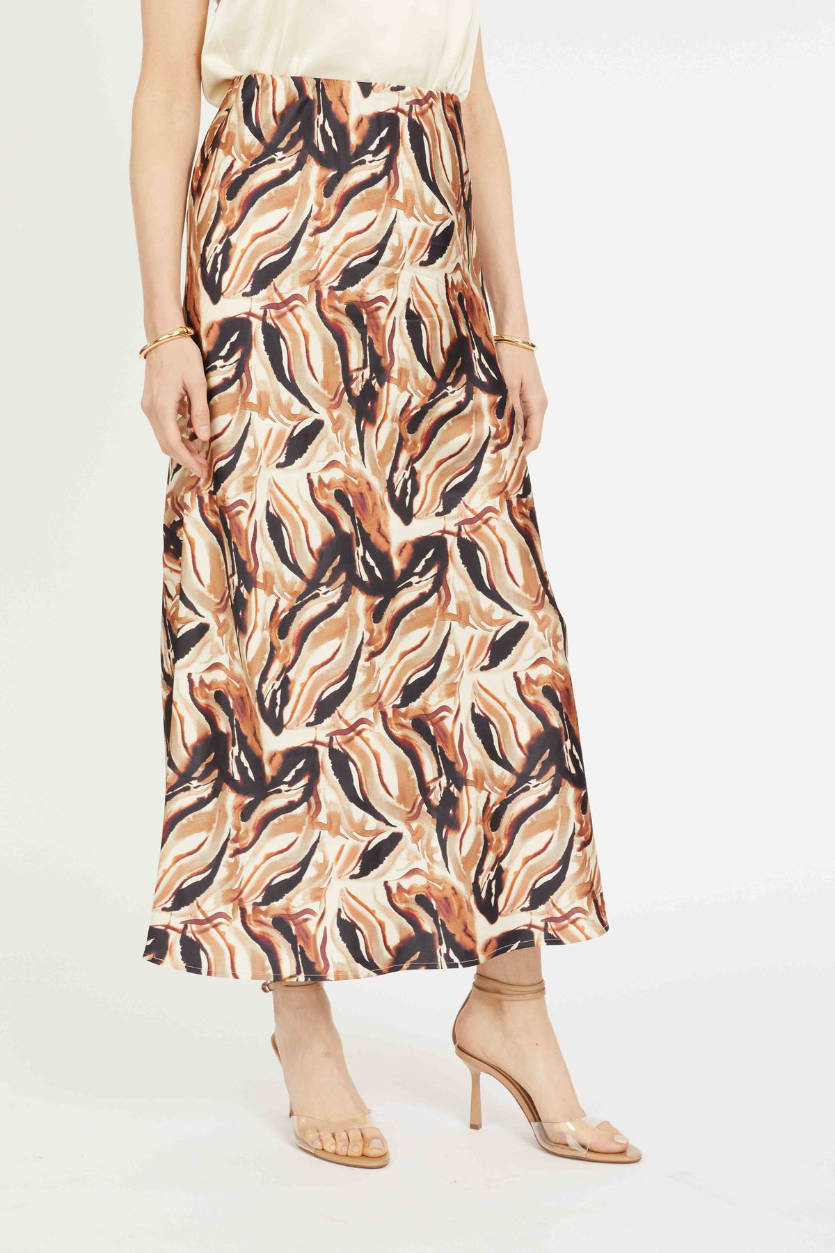 Caballero Bria Skirt- Bushveld Haze-Hand In Pocket