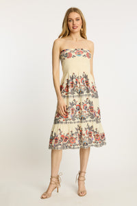 Caballero Chablis Skirt- Zebra Leaf-Hand In Pocket