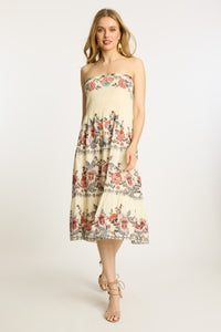 Caballero Chablis Skirt- Zebra Leaf-Hand In Pocket