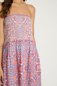 Caballero Chablis Skirt - Petal Tapestry-Hand In Pocket