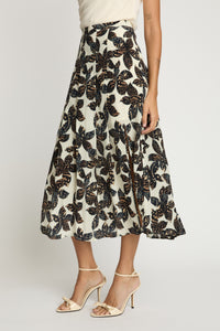 Caballero Glenda Skirt - Ink Press-Hand In Pocket