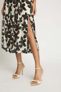 Caballero Glenda Skirt - Ink Press-Hand In Pocket