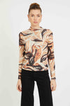 Caballero Marta Top- Bushveld Haze-Hand In Pocket