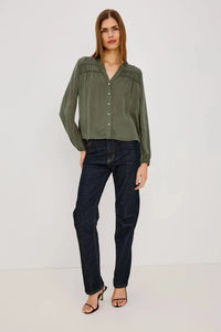 Rails Cadence Shirt - Washed Olive-Hand In Pocket