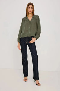 Rails Cadence Shirt - Washed Olive-Hand In Pocket