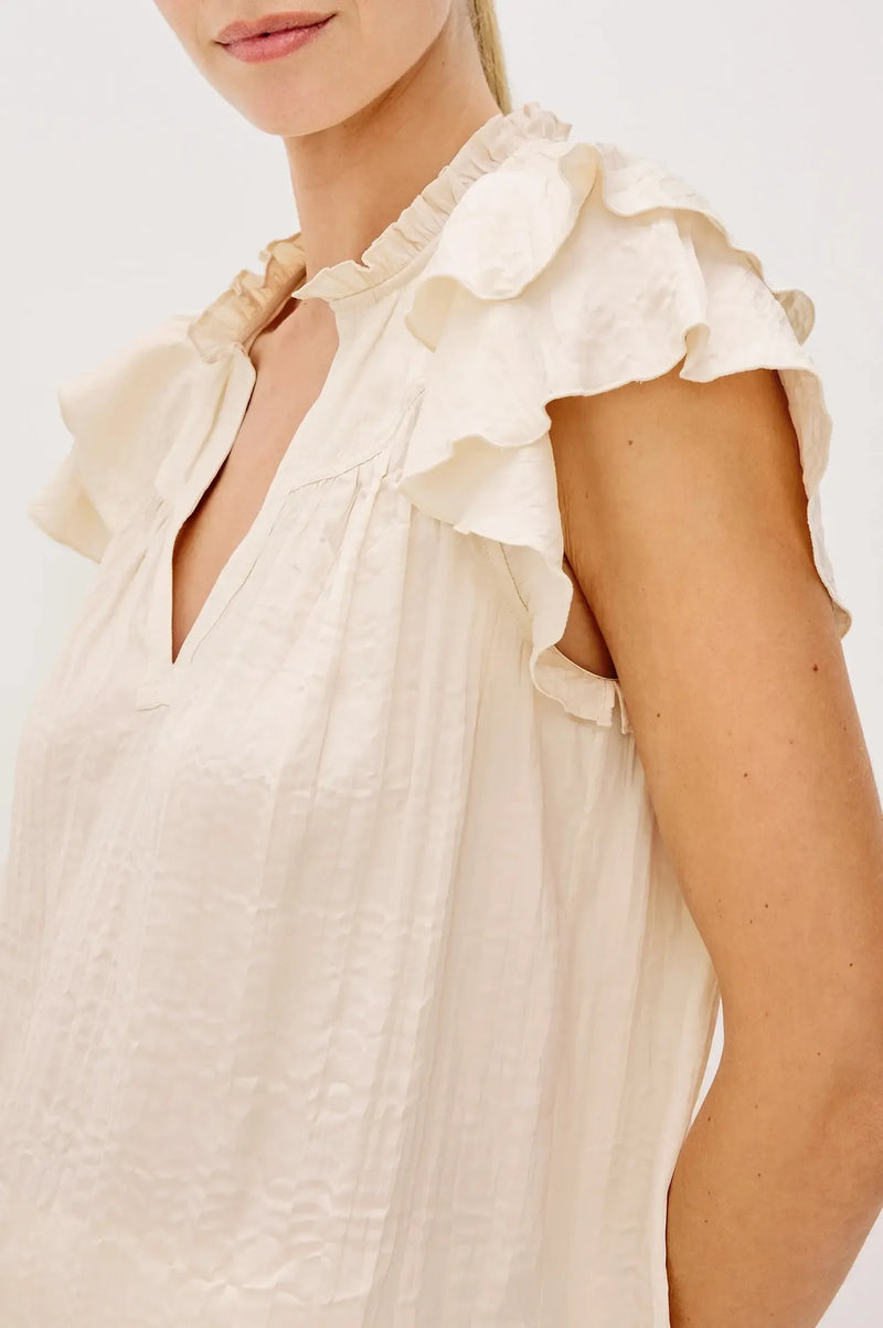 Rails Calista Top- Ivory-Hand In Pocket