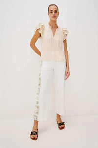 Rails Calista Top- Ivory-Hand In Pocket