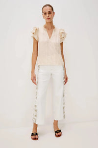 Rails Calista Top- Ivory-Hand In Pocket