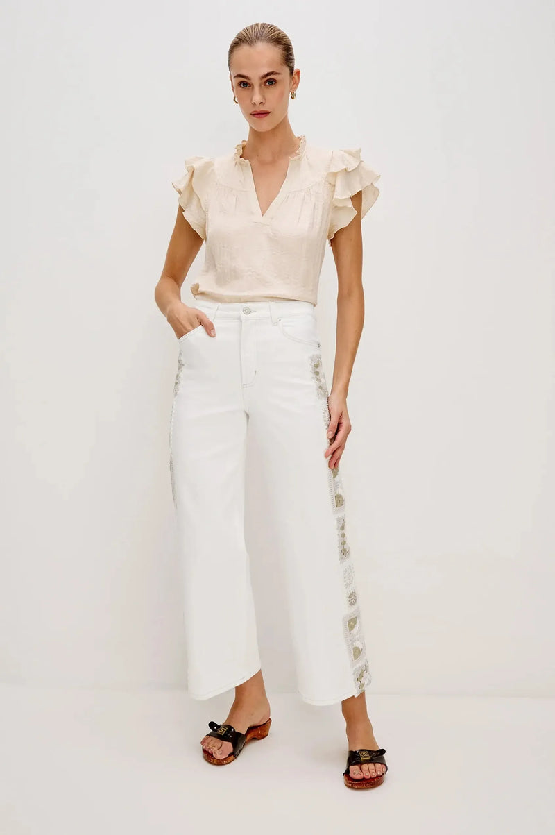 Rails Calista Top- Ivory-Hand In Pocket